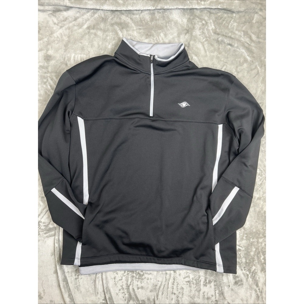 Nike Golf Men Therma-Fit Disney Cruise Line Quarter Zip Pullover 3XL Black Gray